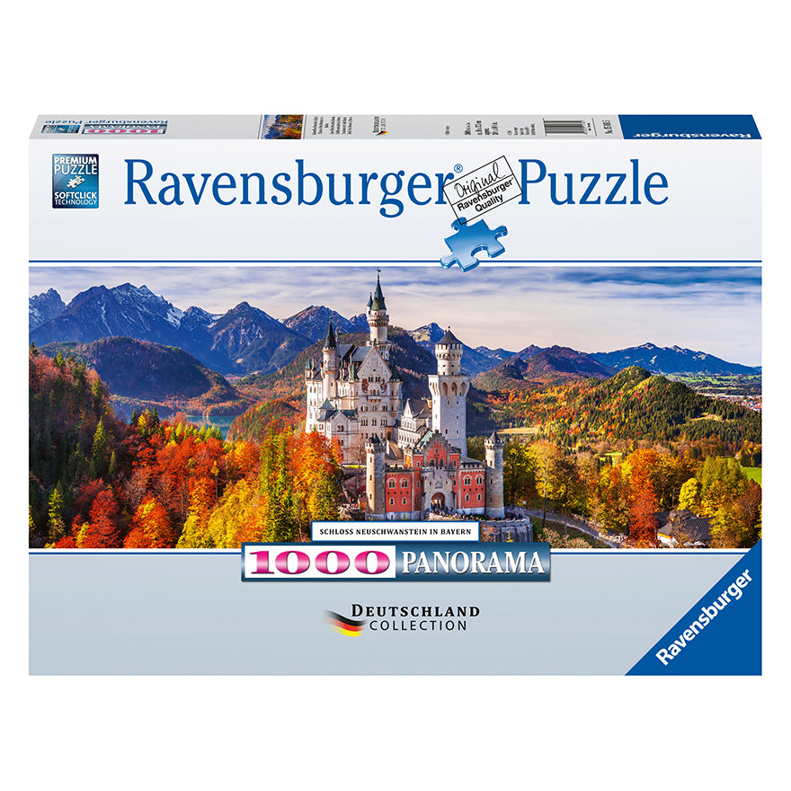 Puzzle 1000 piezas panorámico - Castillo en Bavaria RAVENSBURGER- Depto51