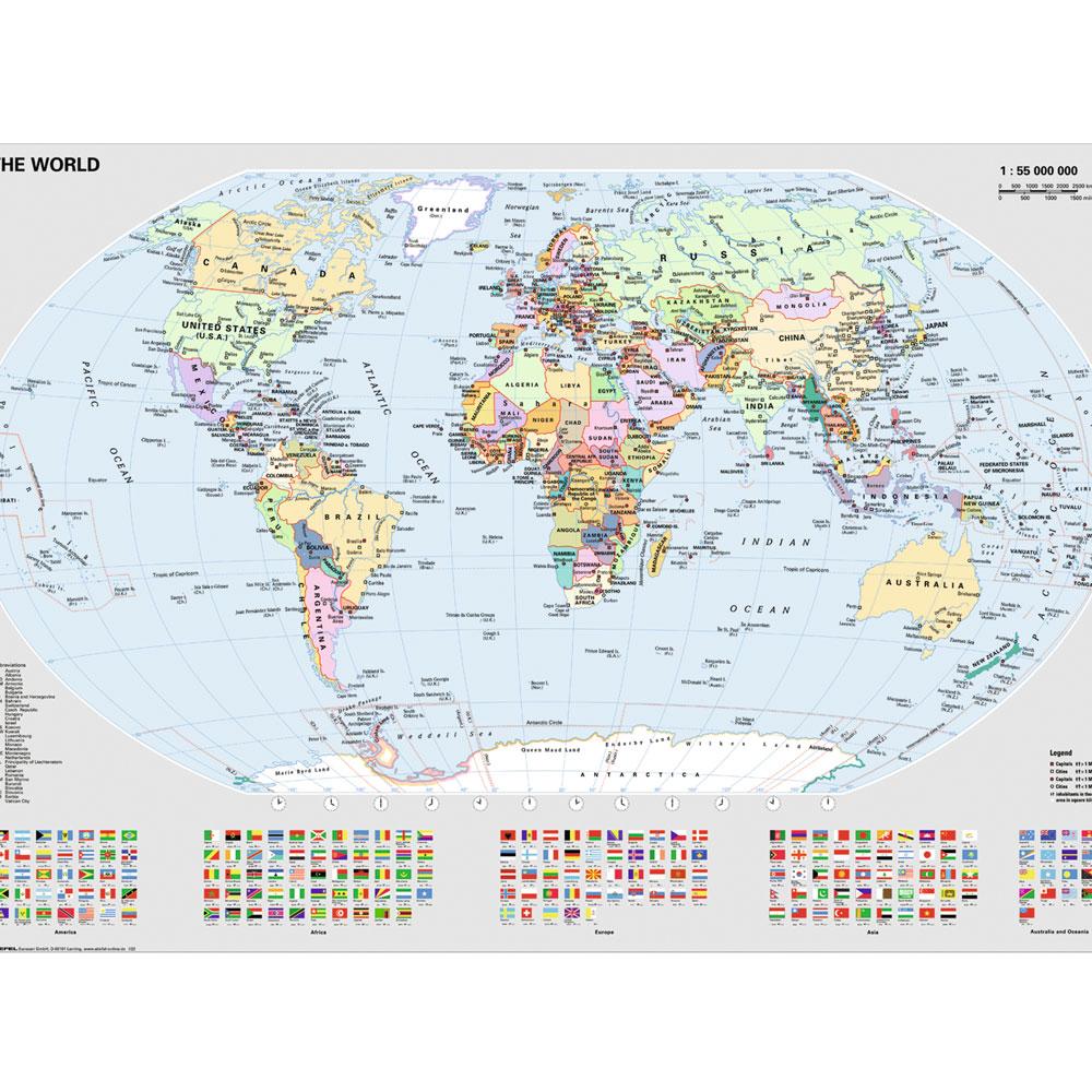 Puzzle 1000 Piezas Mapa Político del Mundo RAVENSBURGER- Depto51