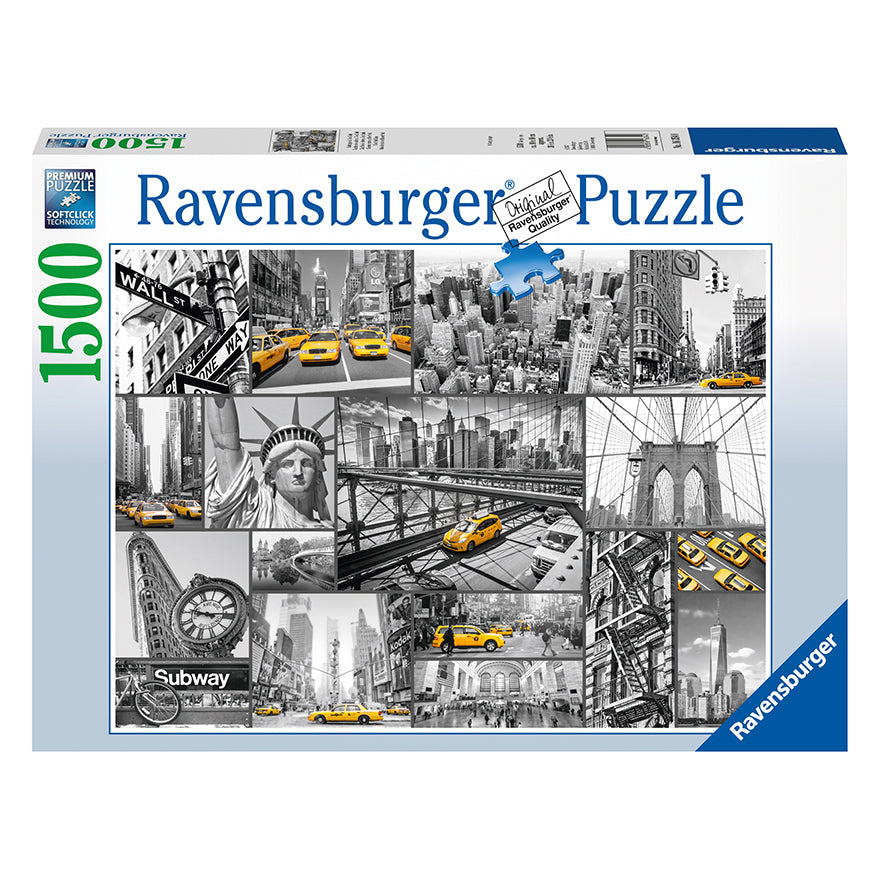 Puzzle 1500 piezas Taxis en Nueva York RAVENSBURGER- Depto51