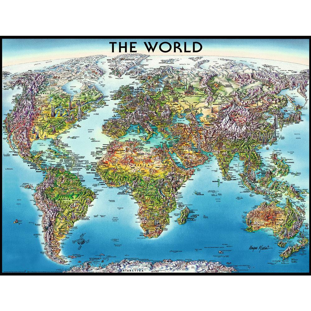 Puzzle 2000 Piezas Mapa del Mundo RAVENSBURGER- Depto51