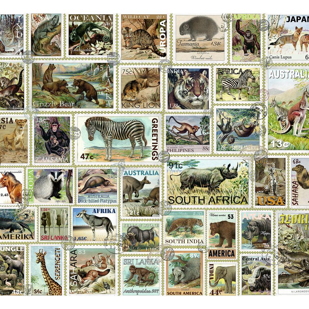 Puzzle 3000 Piezas Estampillas de Animales RAVENSBURGER- Depto51