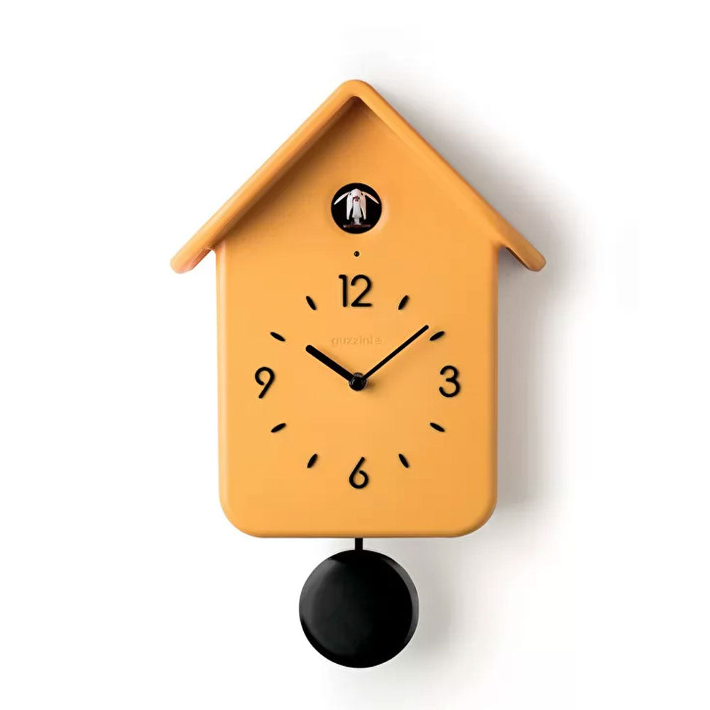 Reloj CuCkoo Amarillo con Péndulo Negro GUZZINI- Depto51
