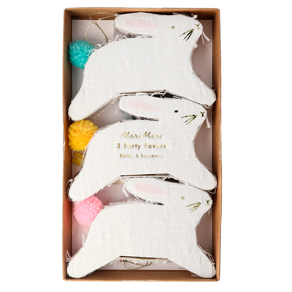 Set de 3 Mini Piñatas Conejos MERI MERI- Depto51