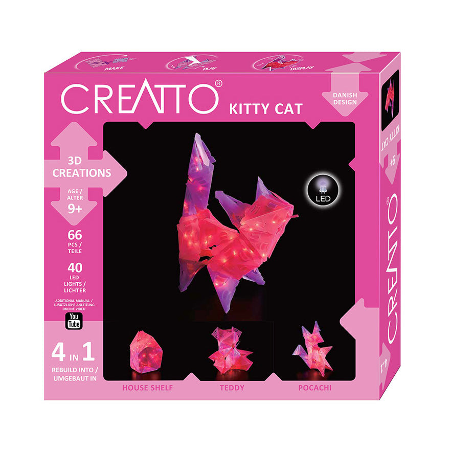 Rompecabezas con Iluminación 3D Mediano Gato CREATTO- Depto51