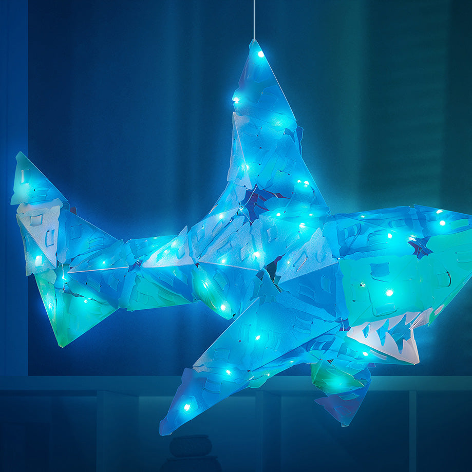 Rompecabezas con Iluminación 3D Grande Tiburón CREATTO- Depto51