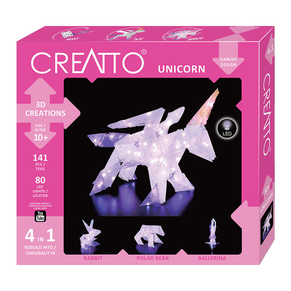 Rompecabezas con Iluminación 3D Grande Unicornio CREATTO- Depto51