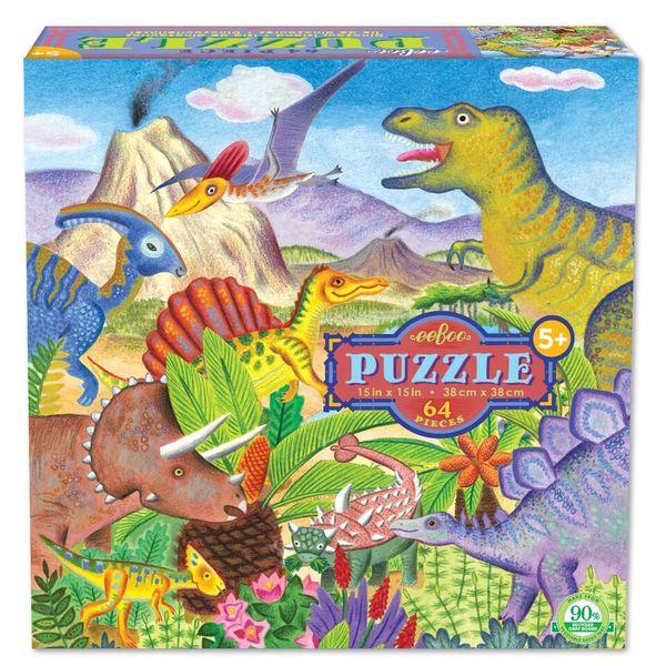 Puzzle 64 Piezas Dinosaurios EEBOO- Depto51