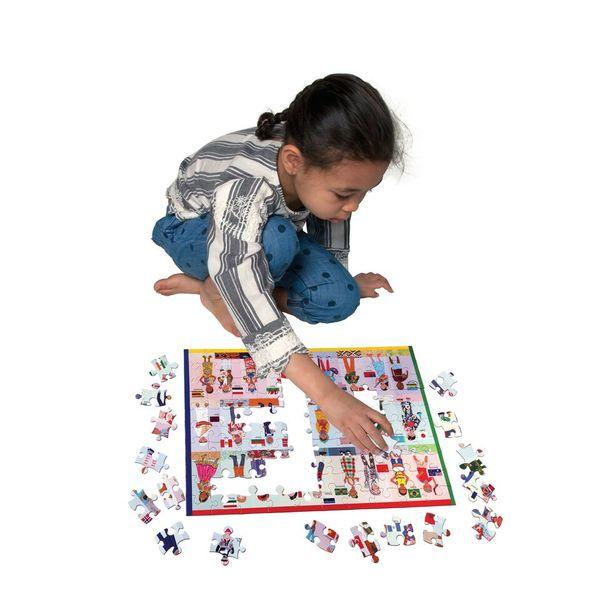 Puzzle 100 Piezas Niños del Mundo EEBOO- Depto51