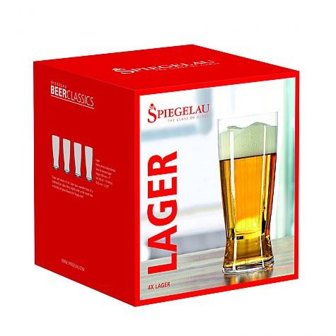 Set de 4 Copas Cristal Cerveza Clásica Lager SPIEGELAU- Depto51