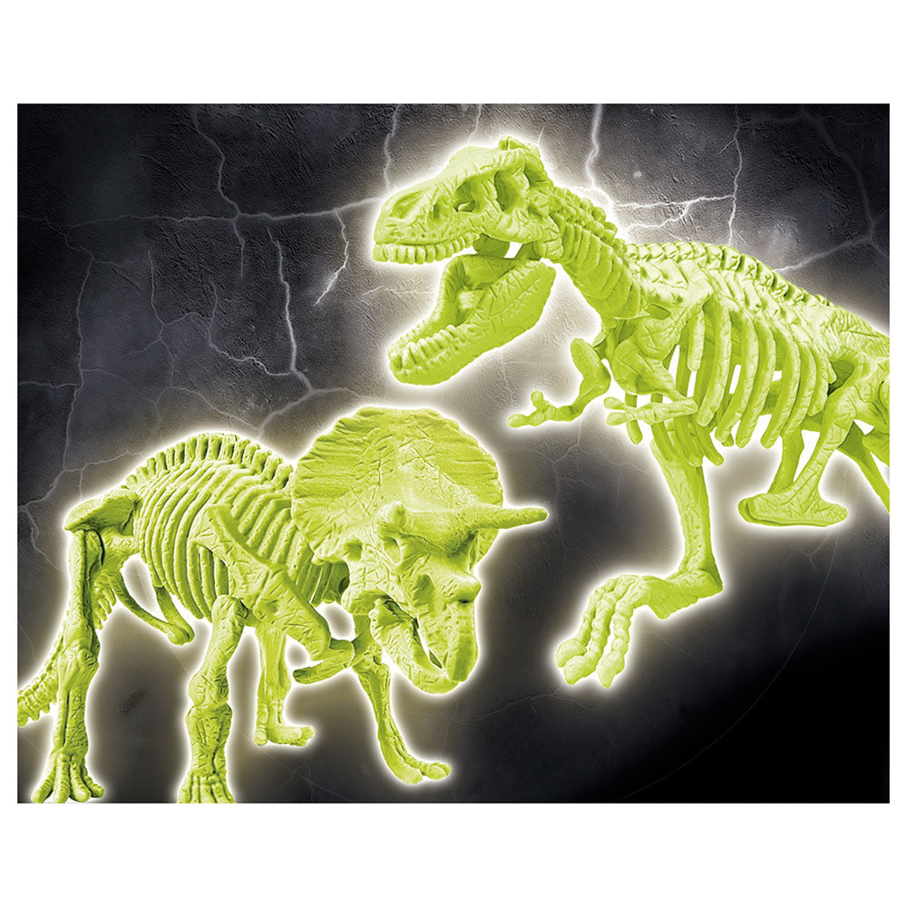 T-Rex y Triceratops Fluorescente CLEMENTONI- Depto51