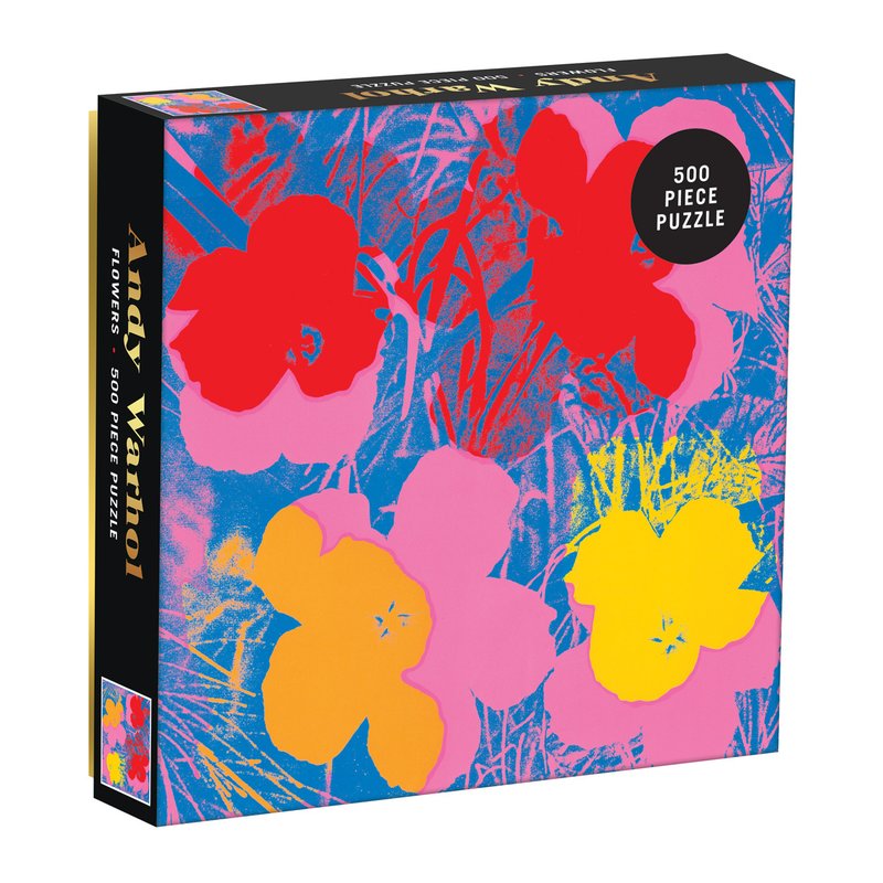 Puzzle 500 Piezas Flores de Andy Warhol MUDPUPPY- Depto51