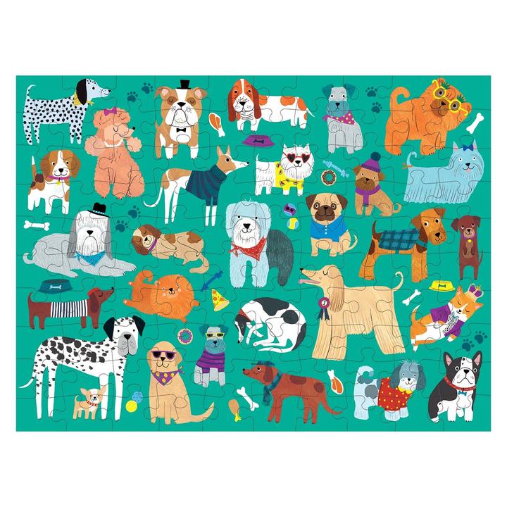 Puzzle Doble 100 piezas Perros y Gatos MUDPUPPY- Depto51