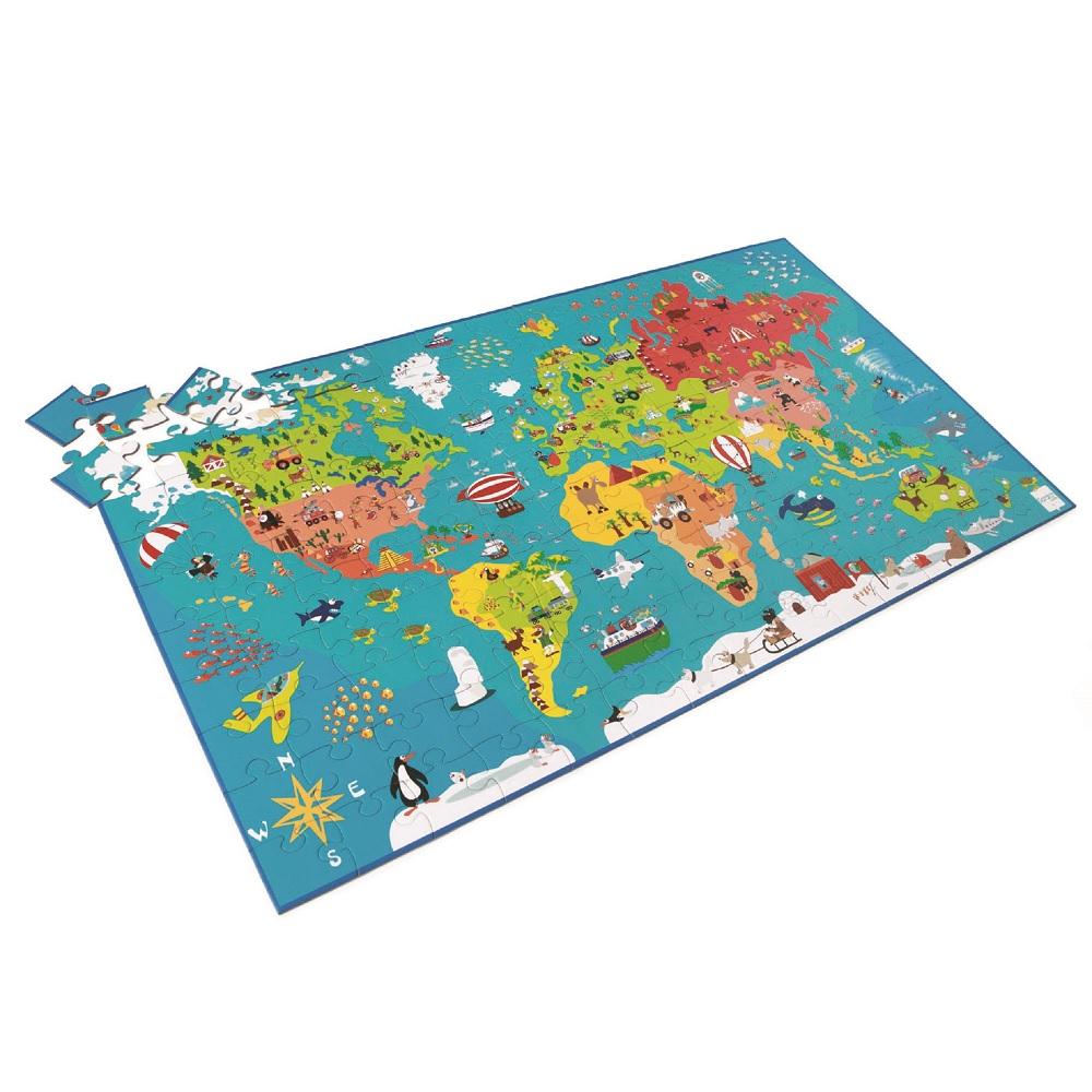 Puzzle 150 piezas Mapa del Mundo SCRATCH-EUROPE- Depto51