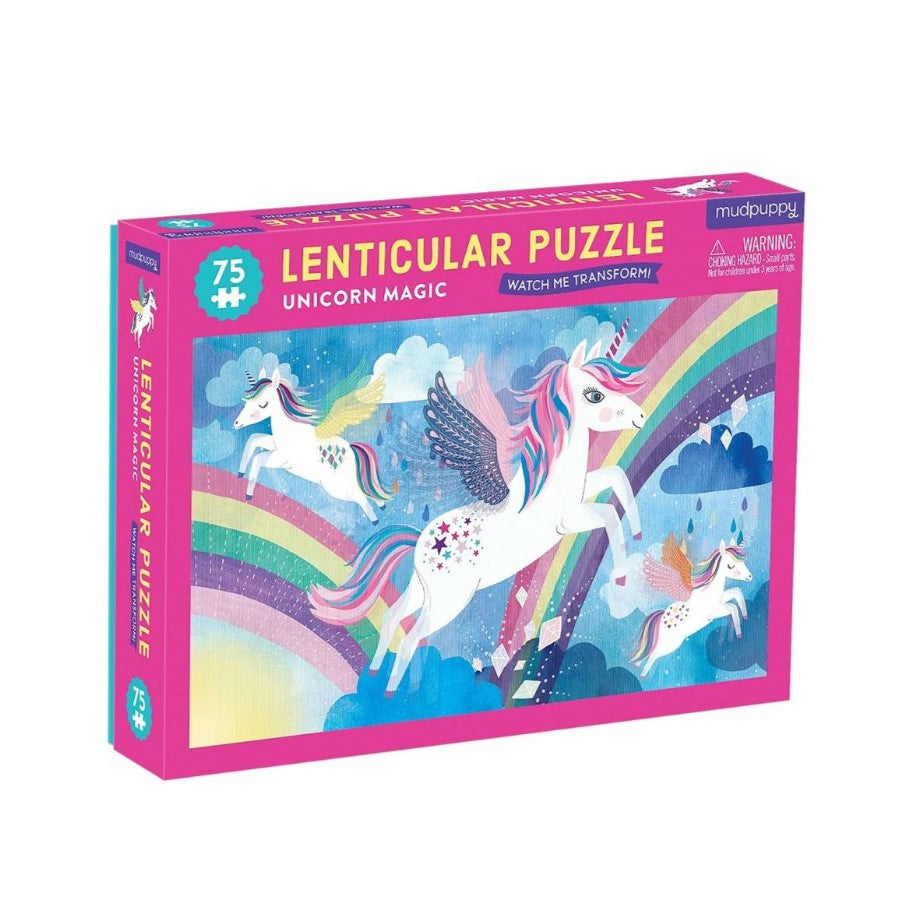 Puzzle 75 Piezas Lenticular Unicornio Mágico MUDPUPPY- Depto51