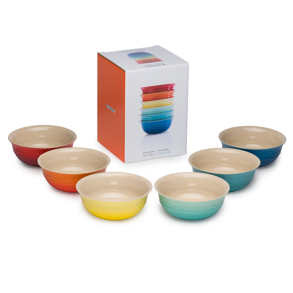 Set 6 Bowls 15 cm Rainbow LE CREUSET- Depto51