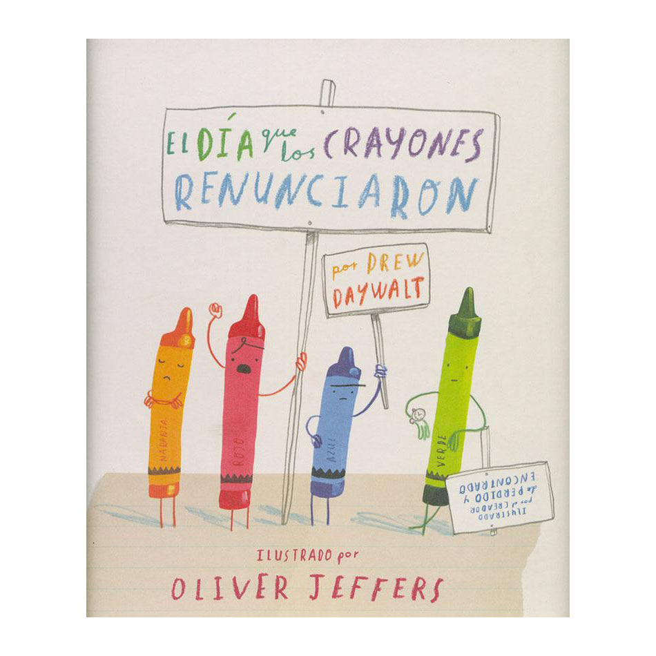 Libro El día que los crayones renunciaron Oliver Jeffers- Depto51