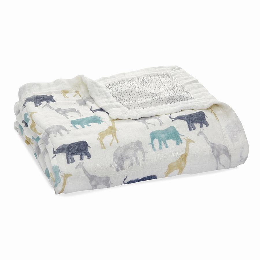 Manta Suave de Bamboo Dream Blanket Elephants ADEN & ANAIS- Depto51