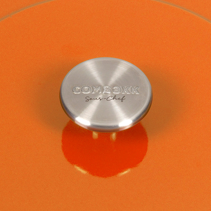 Olla de Hierro Fundido Reciclado 28 cm Orange COMBEKK- Depto51