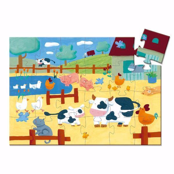 Puzzle La Vaca En La Granja 24 piezas DJECO- Depto51