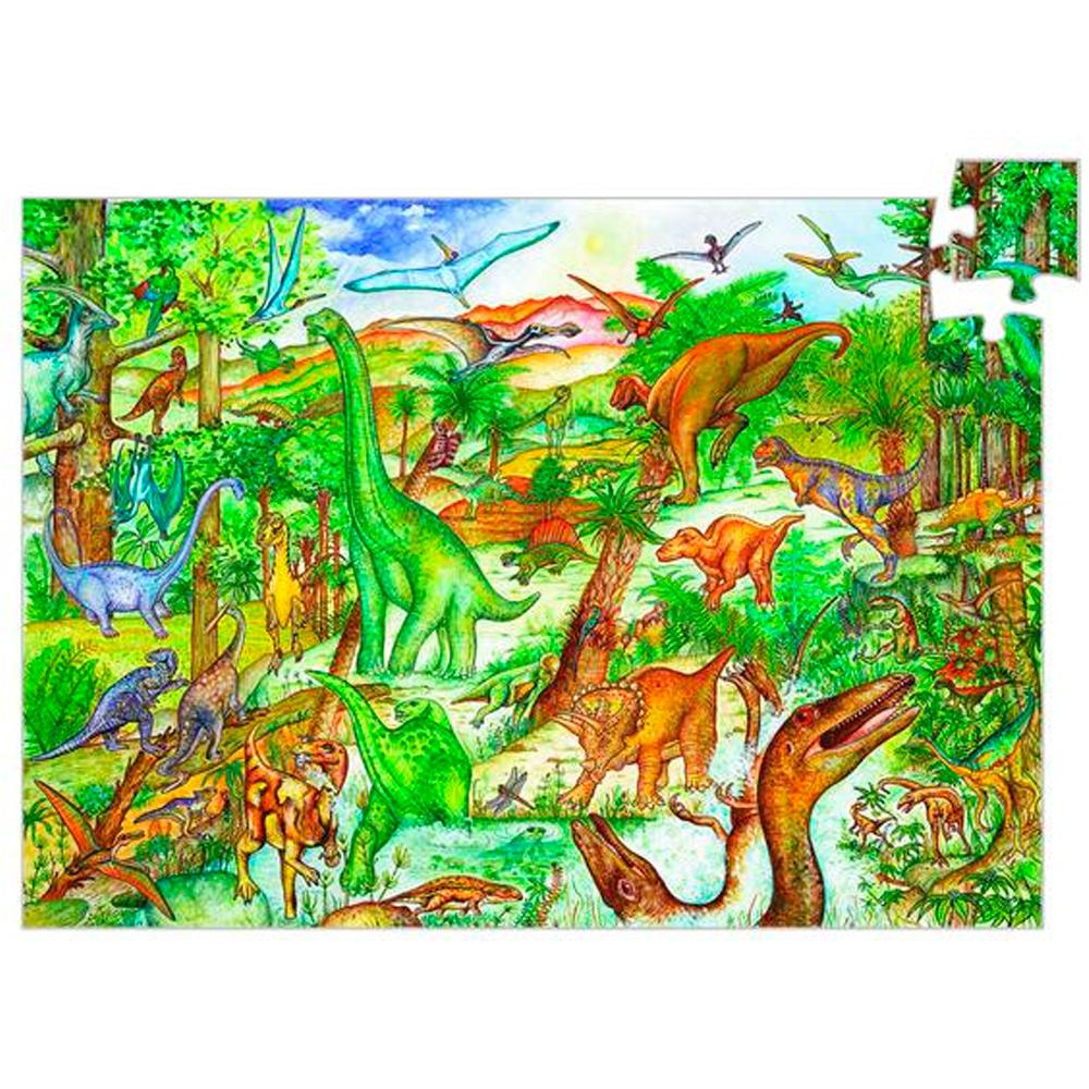 Puzzle De Observación Dinosaurios 100 Piezas DJECO- Depto51