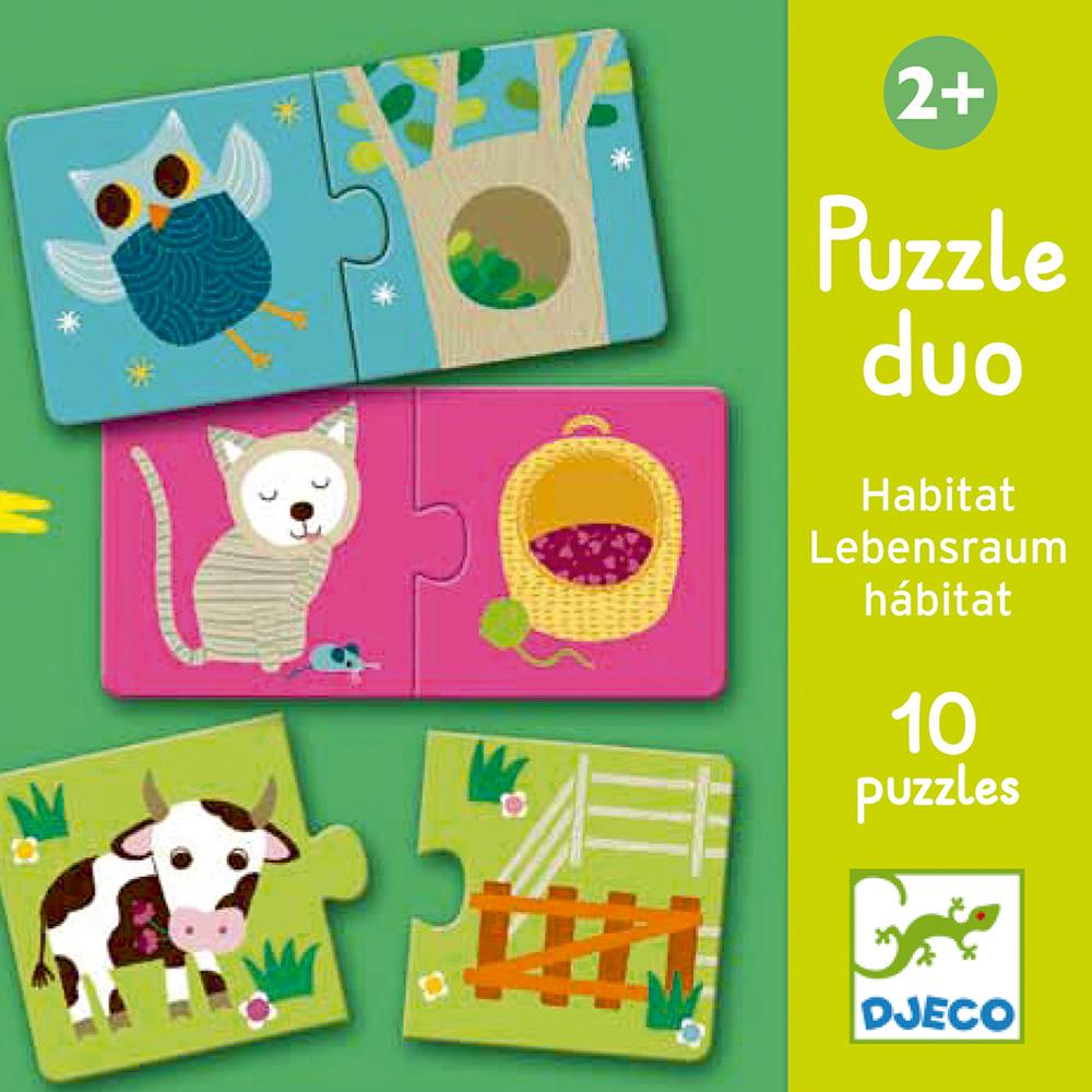 Puzzle Educativo Hábitat DJECO- Depto51