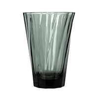 Taza Urban Glass 360 ml Twisted Latte Glass Black