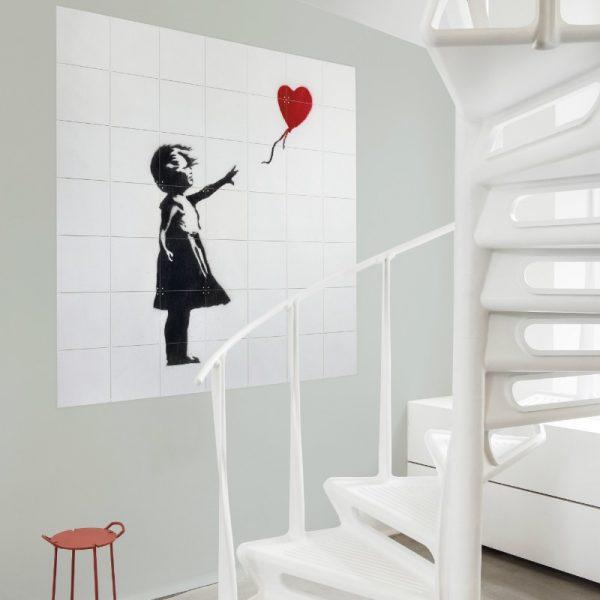 Mural "Girl with Balloon" Small IXXI IXXI- Depto51