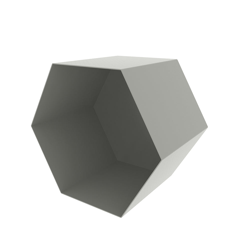 Repisa Box Hexagon Gris DESIGN BITE- Depto51