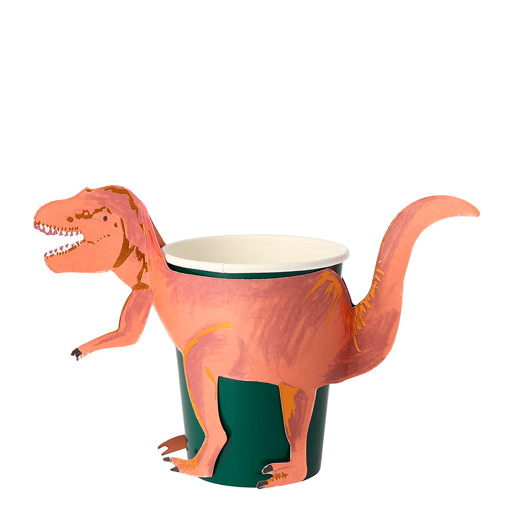 Set de 8 Vasos con Funda Reino de los Dinosaurios MERI MERI- Depto51