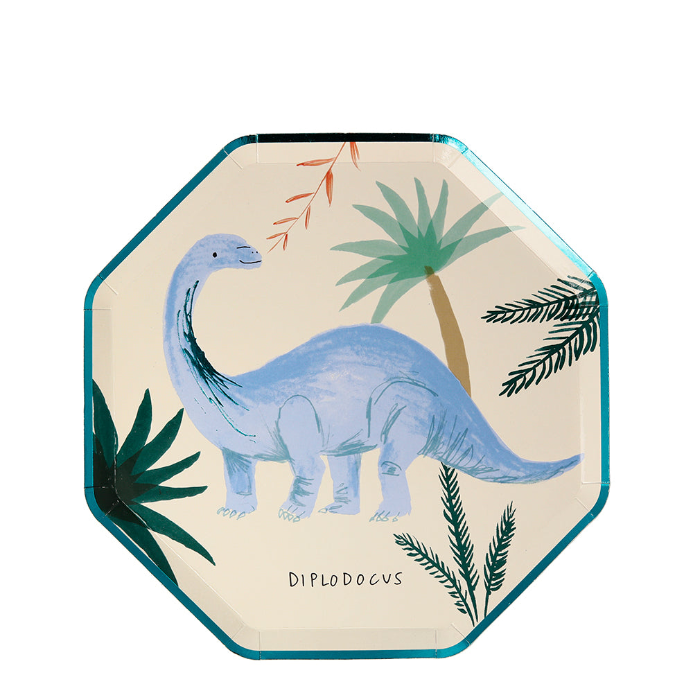 Set de 8 Platos Reino de los Dinosaurios Pequeños MERI MERI- Depto51