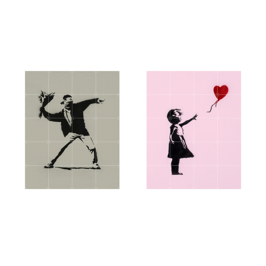 Mural Banksy Love Icons IXXI- Depto51