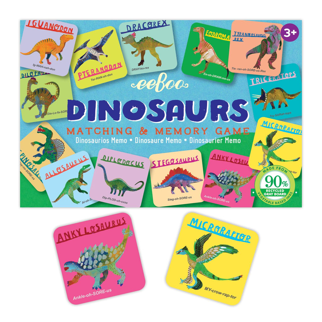 Memorice Pequeños Juegos - Dinosaurios EEBOO- Depto51