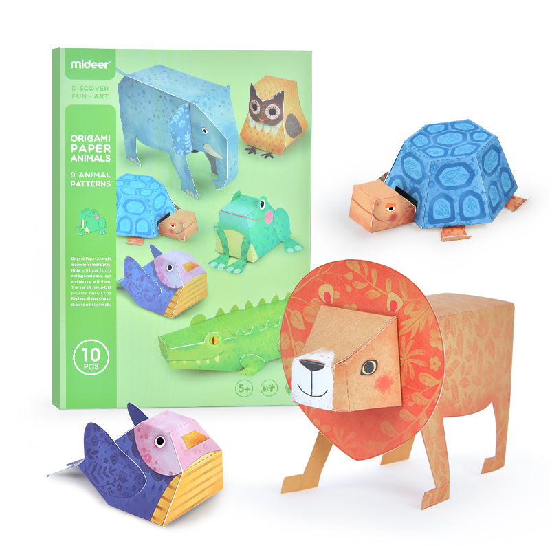 Set 10 Piezas Origami de Animales MIDEER- Depto51