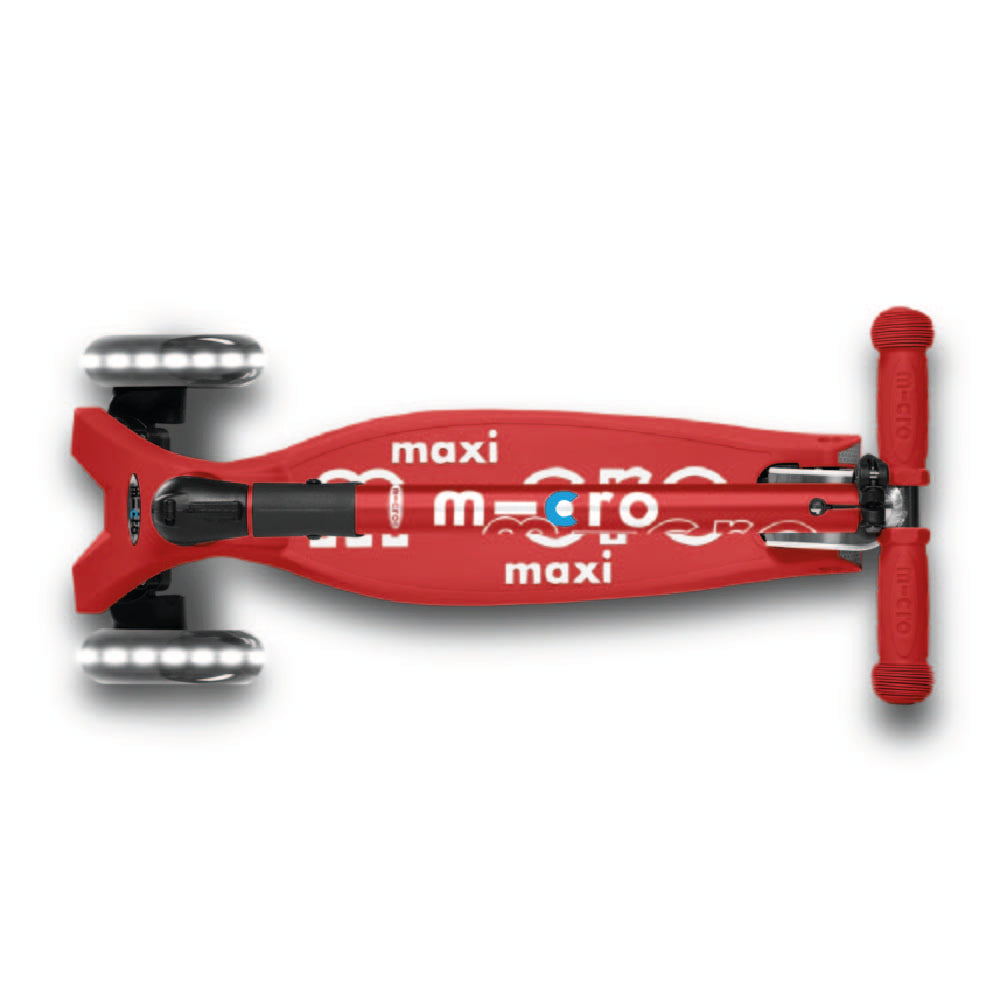 Scooter Maxi Deluxe Plegable Led Rojo MICRO- Depto51