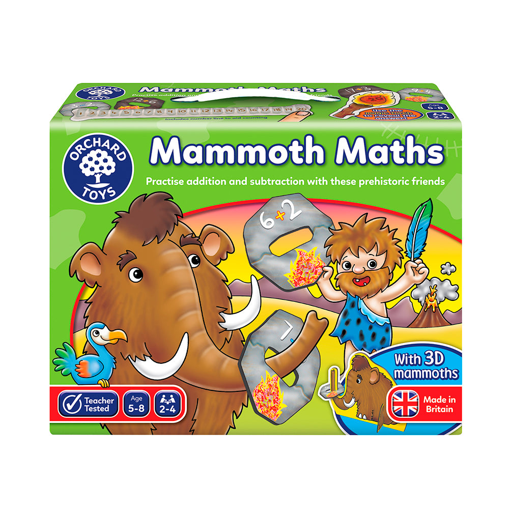 Juego de Suma y Resta Mammouth Maths ORCHARD TOYS- Depto51