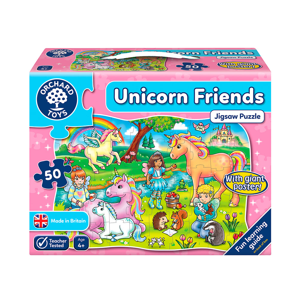 Puzzle de Unicornio y sus Amigos 50 piezas ORCHARD TOYS- Depto51