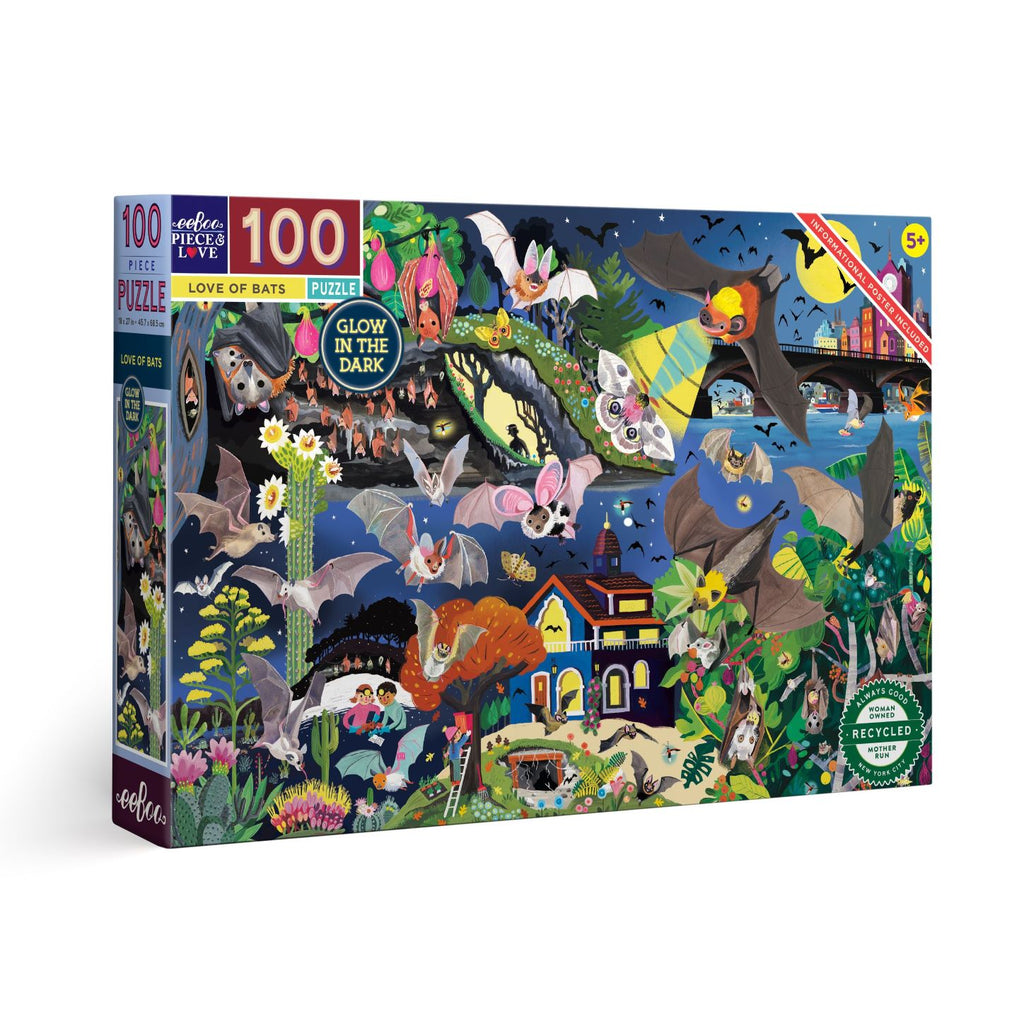 Puzzle 100 Piezas Murciélagos EEBOO- Depto51