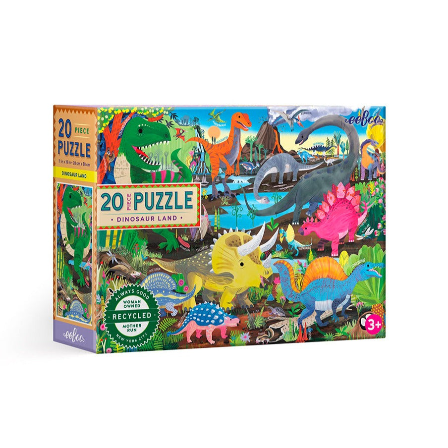 Puzzle 20 Piezas Tierra de Dinosaurios EEBOO- Depto51