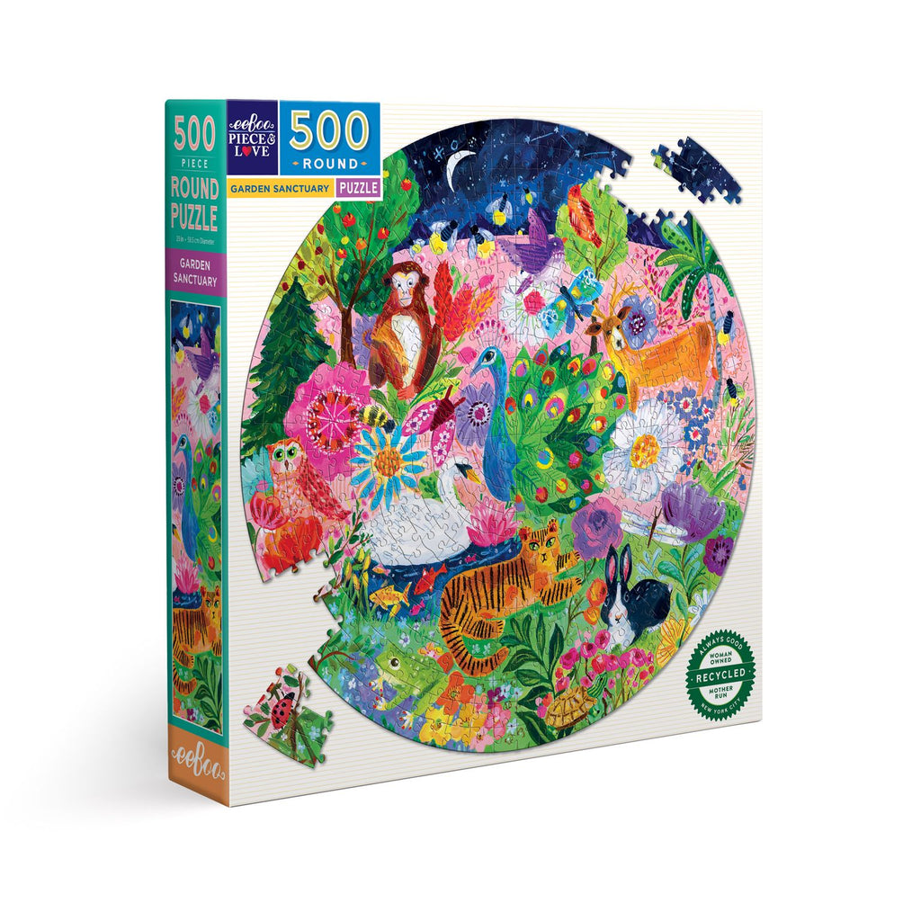 Puzzle 500 piezas redondo Santuario de Jardines EEBOO- Depto51