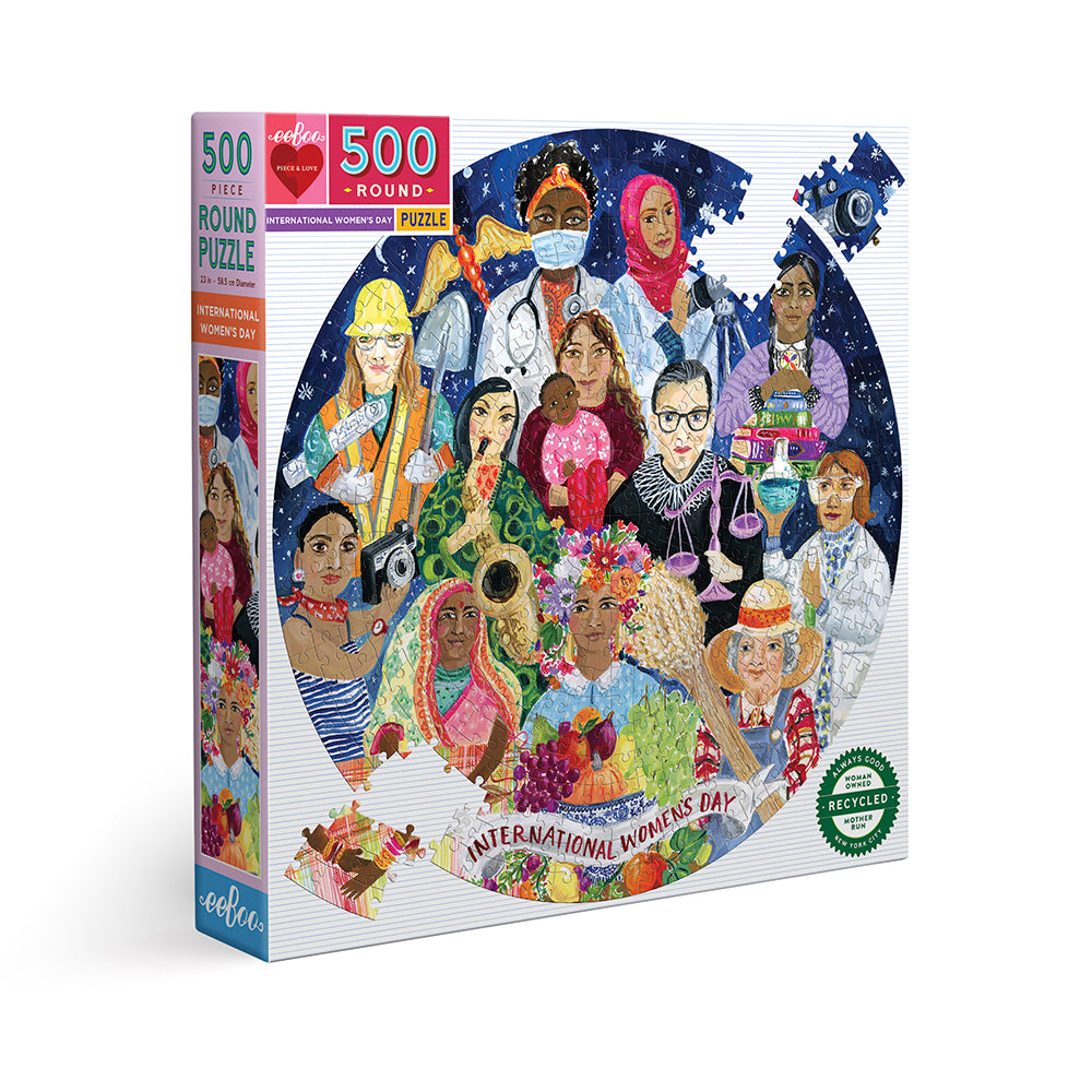 Puzzle 500 piezas Redondo Dia Internacional de la Mujer EEBOO- Depto51