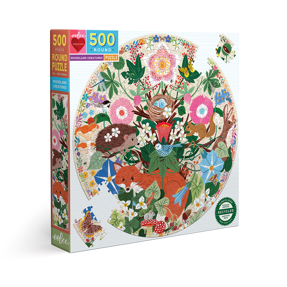Puzzle 500 piezas Redondo Animales del Bosque EEBOO- Depto51