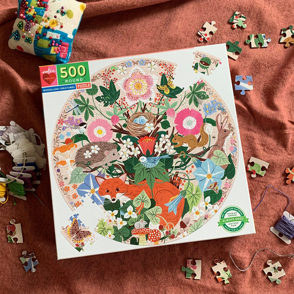 Puzzle 500 piezas Redondo Animales del Bosque EEBOO- Depto51