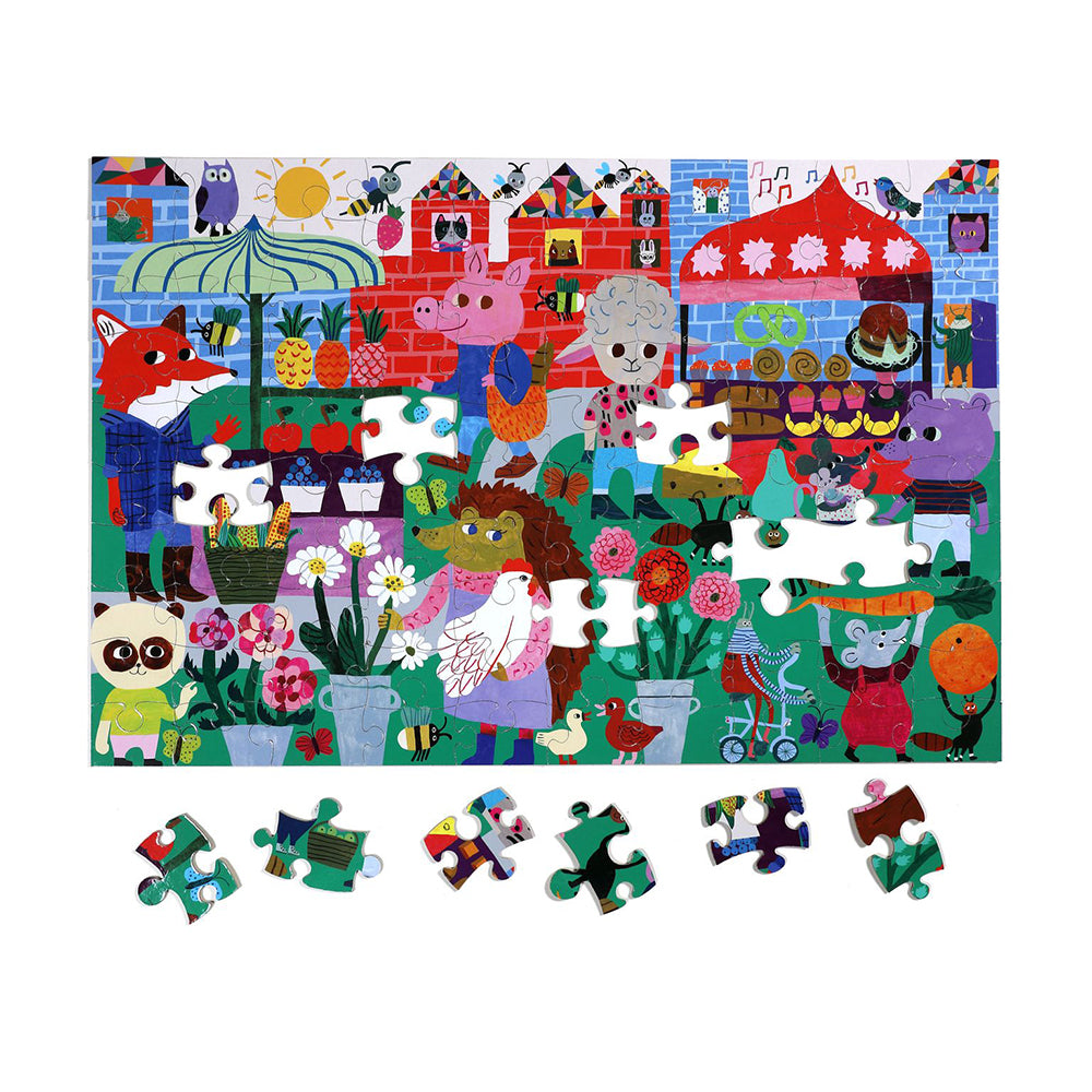 Puzzle 100 Piezas Mercado Verde EEBOO- Depto51