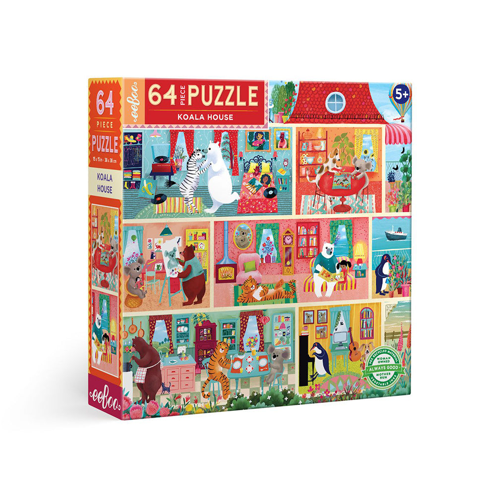 Puzzle 64 Piezas Casa de Koalas EEBOO- Depto51
