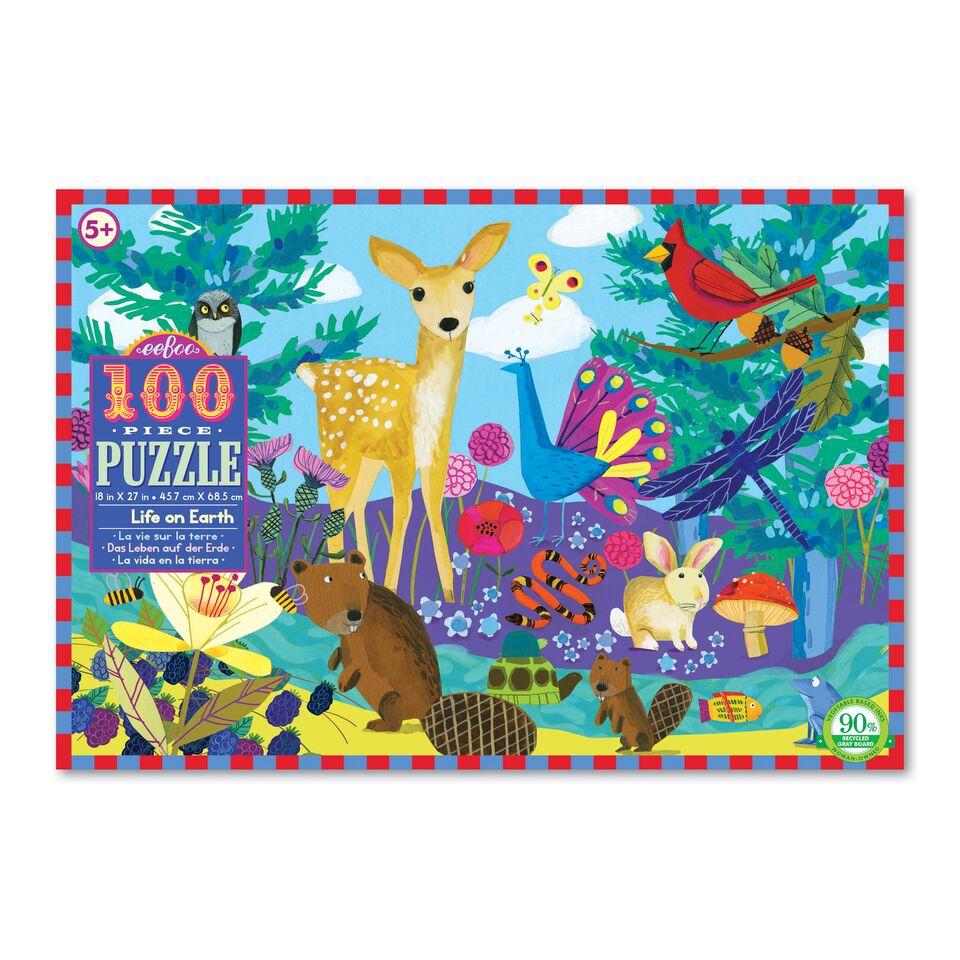 Puzzle 100 piezas Vida en la Tierra EEBOO- Depto51