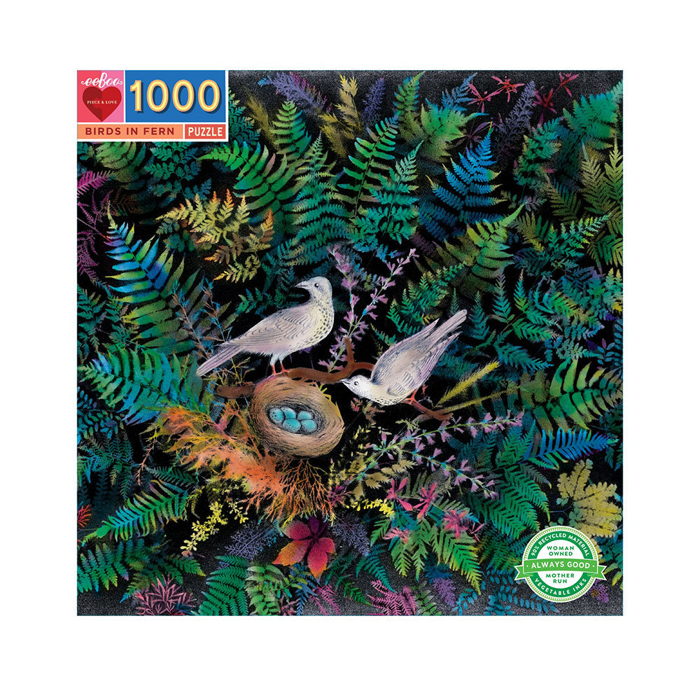 Puzzle 1000 Piezas Pájaros en Helechos - Outlet OUTLET DEPTO51- Depto51