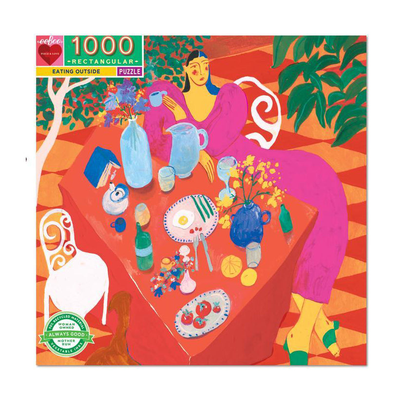 Puzzle 1000 Piezas Comer Afuera EEBOO- Depto51