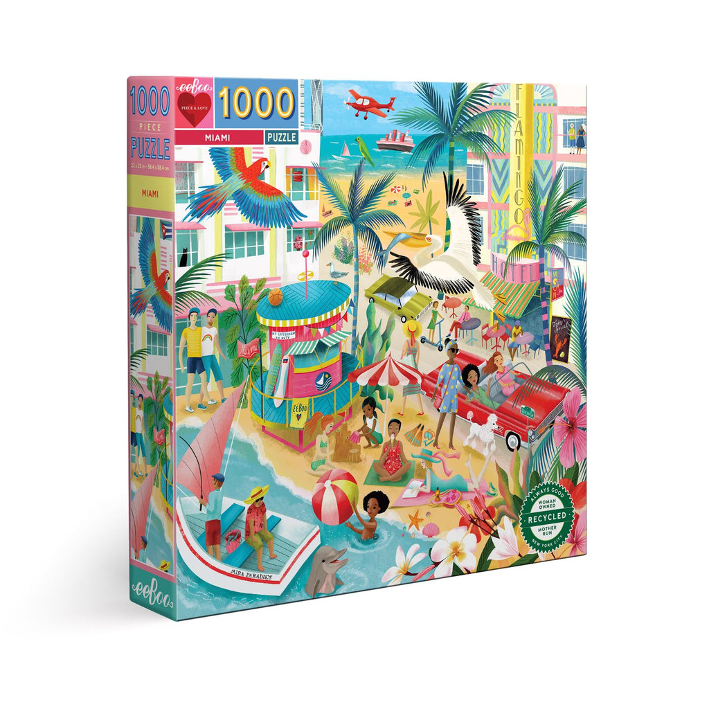 Puzzle 1000 Piezas Miami EEBOO- Depto51
