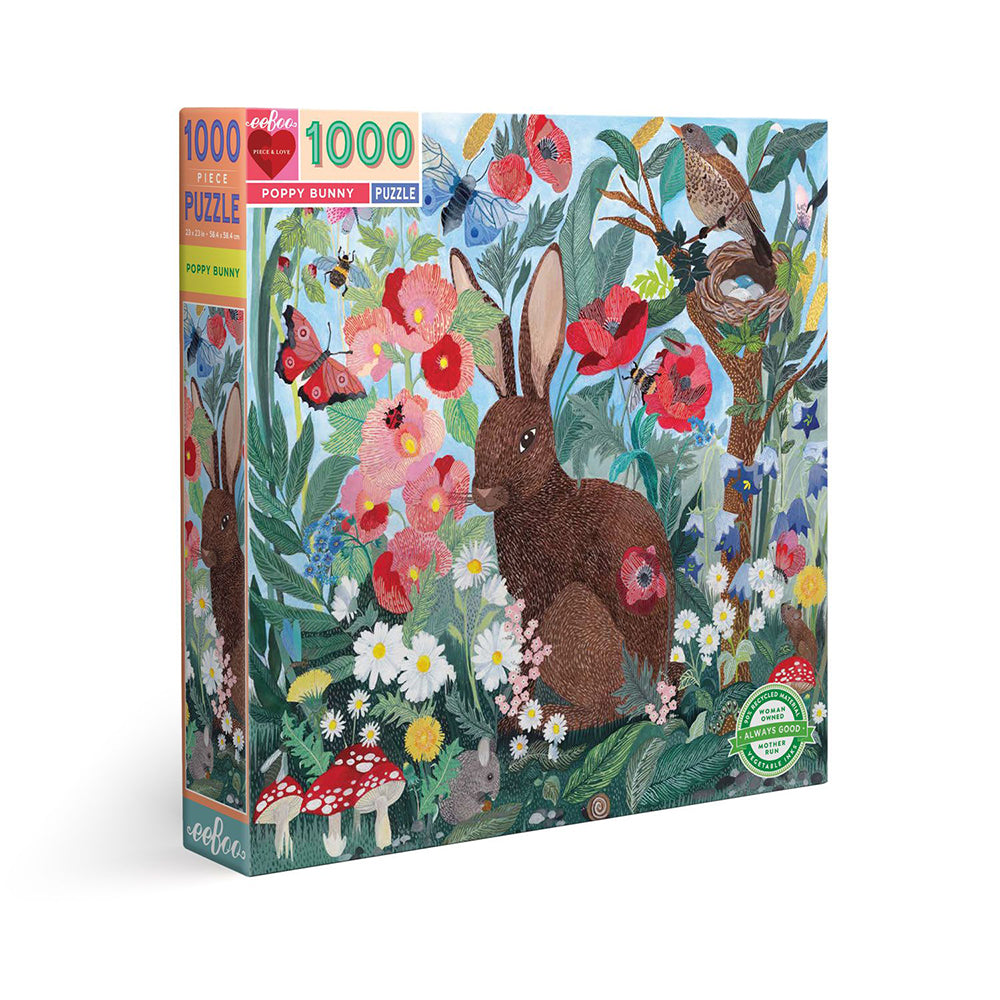 Puzzle 1000 Piezas Conejito de Amapola EEBOO- Depto51