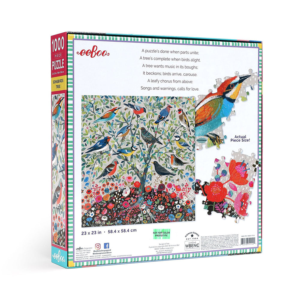 Puzzle 1000 Piezas Árbol de Pájaros Cantores EEBOO- Depto51